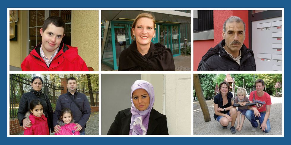 Motive der Kampagne „Diskriminierung hat viele Gesichter“