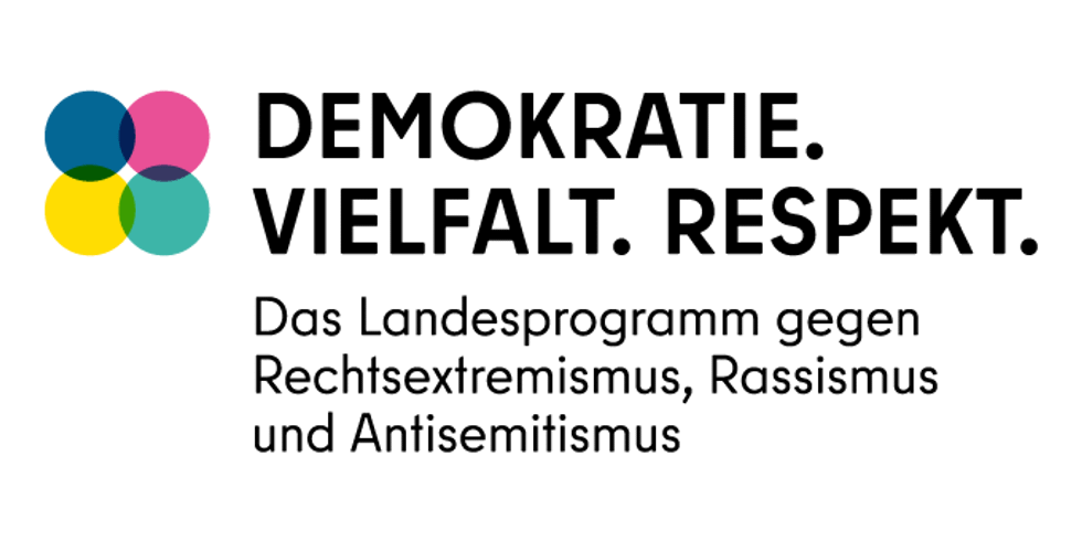 Logo des Landesprogramms gegen Rechtsextremismus, Rassismus und Antisemitismus