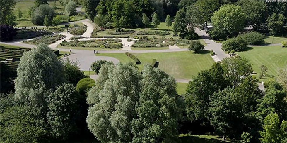 Landschaftsgarten, Luftbild