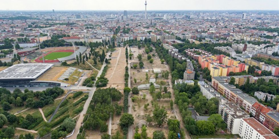 Blick auf den Mauerpark im Juni 2018