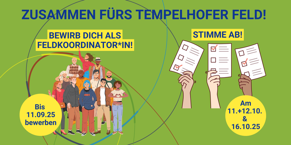 Zusammen fürs Tempelhofer Feld – Neuwahl der Feldkoordination im Oktober 2025