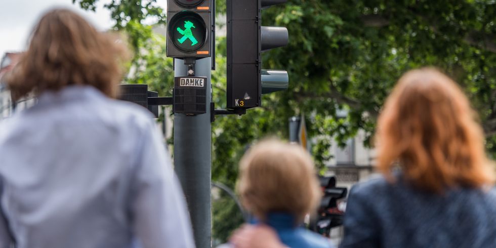 grüne Fußgängerampel