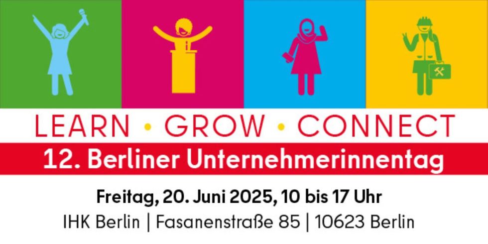 Das Programm des 12. Berliner Unternehmerinnentages am Freitag, 20. Juni 2025