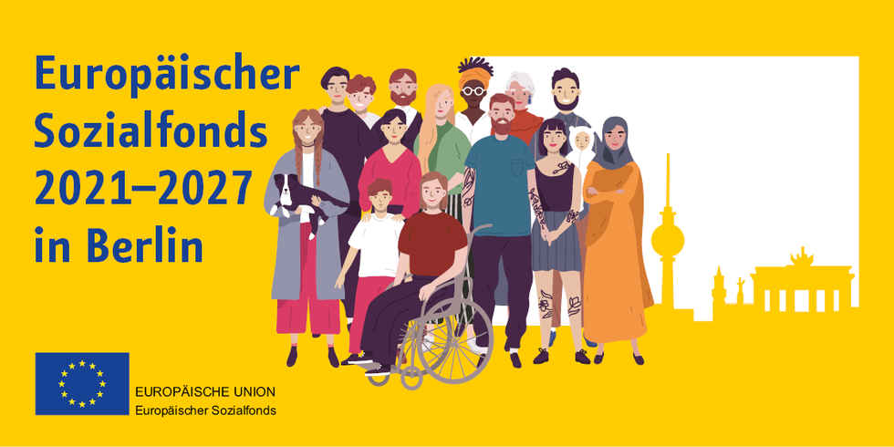 Illustration unterschiedlicher Menschen mit unterschiedlicher Herkunft und Hindernissen