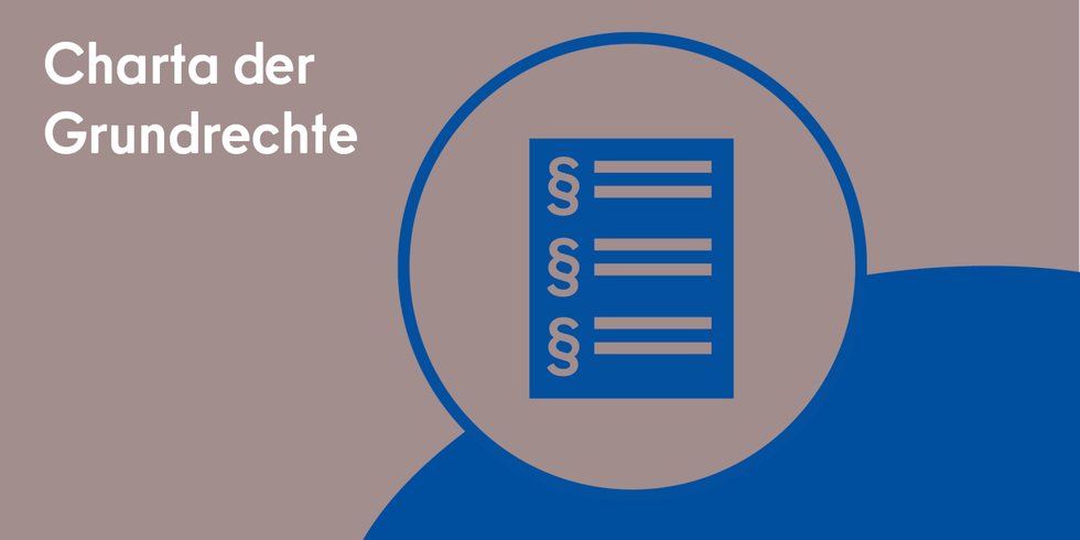 Illustration mit einem DOkument auf dem Paragraphenzeichen drauf sind und eine Silhouette von Berlin