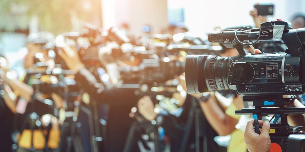 Viele Filmkameras stehen auf Ständern