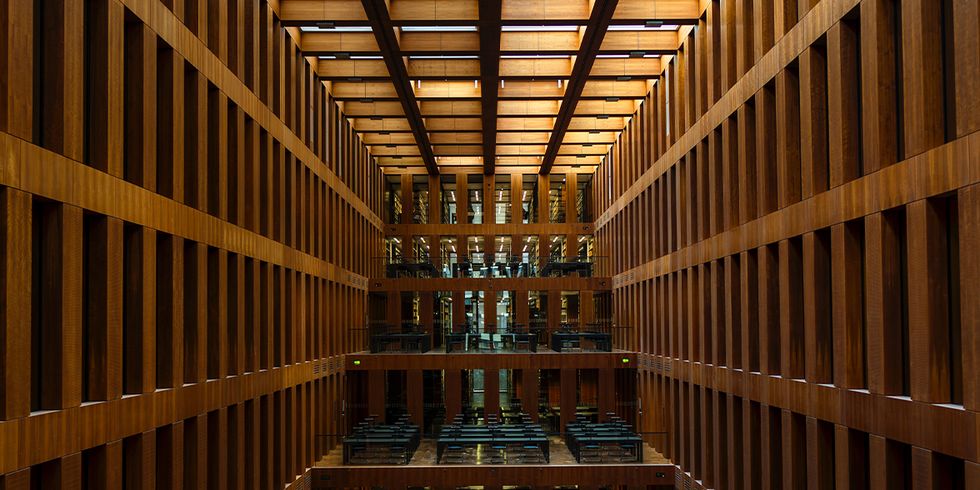 Bibliothek, Holverkleidungen