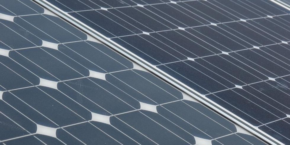 Nahaufnahme Solarzellen