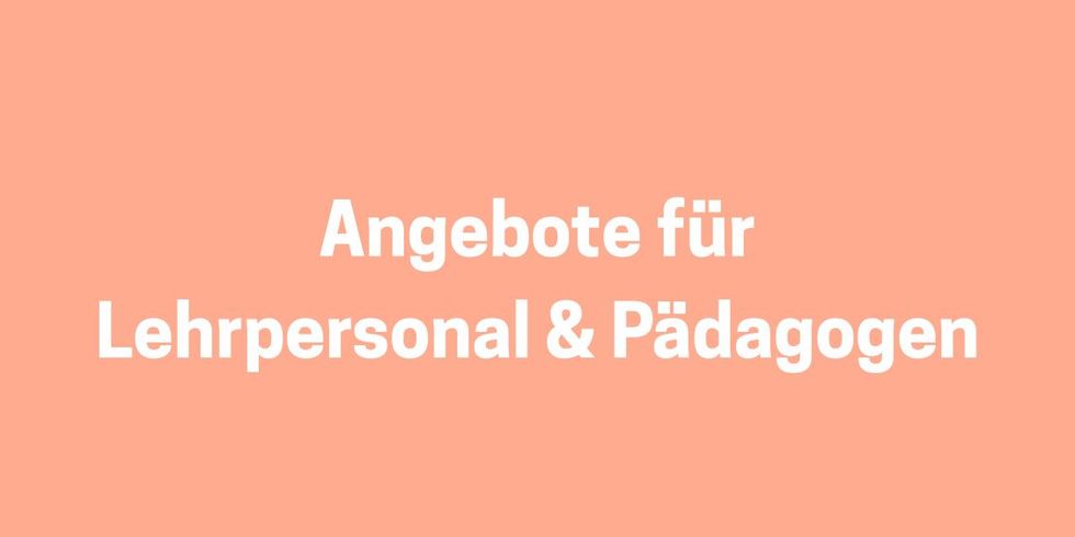Webseite Banner - Banner für Angebote für Lehrpersonal und Pädagogen
