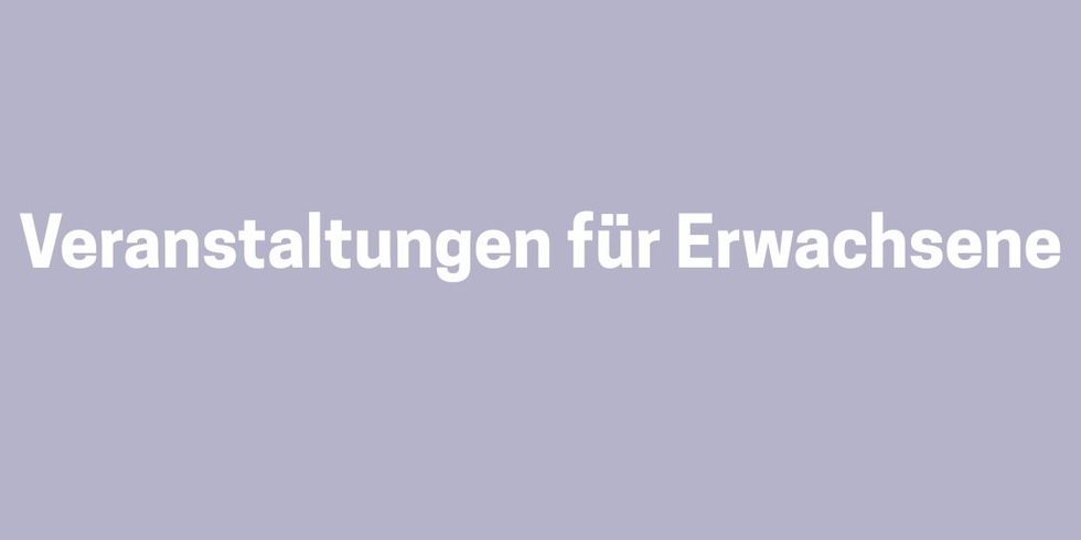 Banner für Veranstaltungen Erwachsene