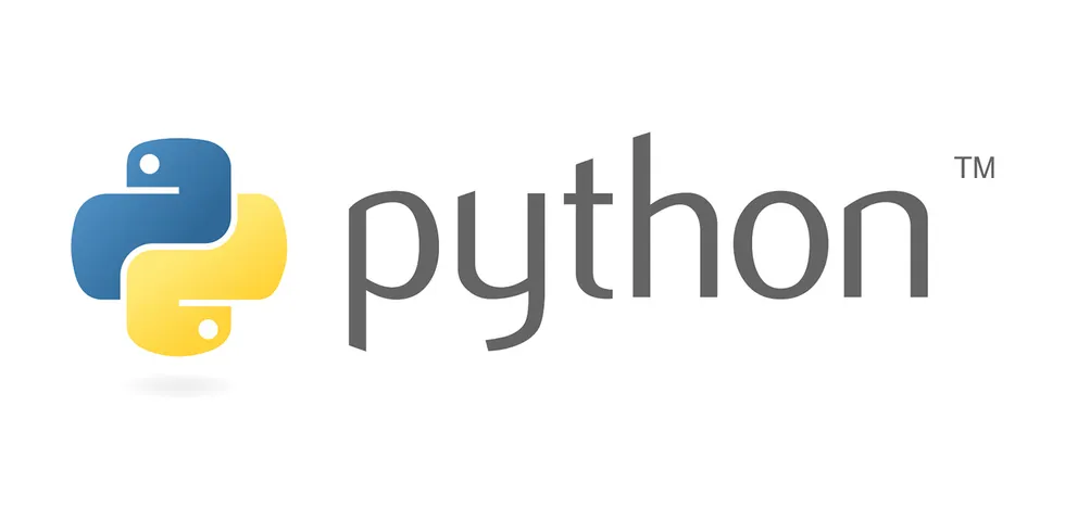 Python Logo auf weißem Untergrund