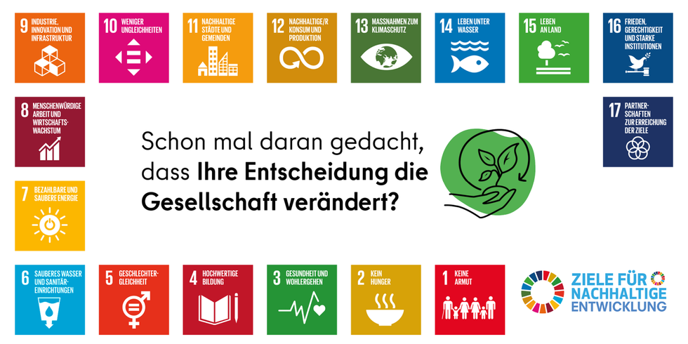 17 Ziele für nachhaltige Entwicklung