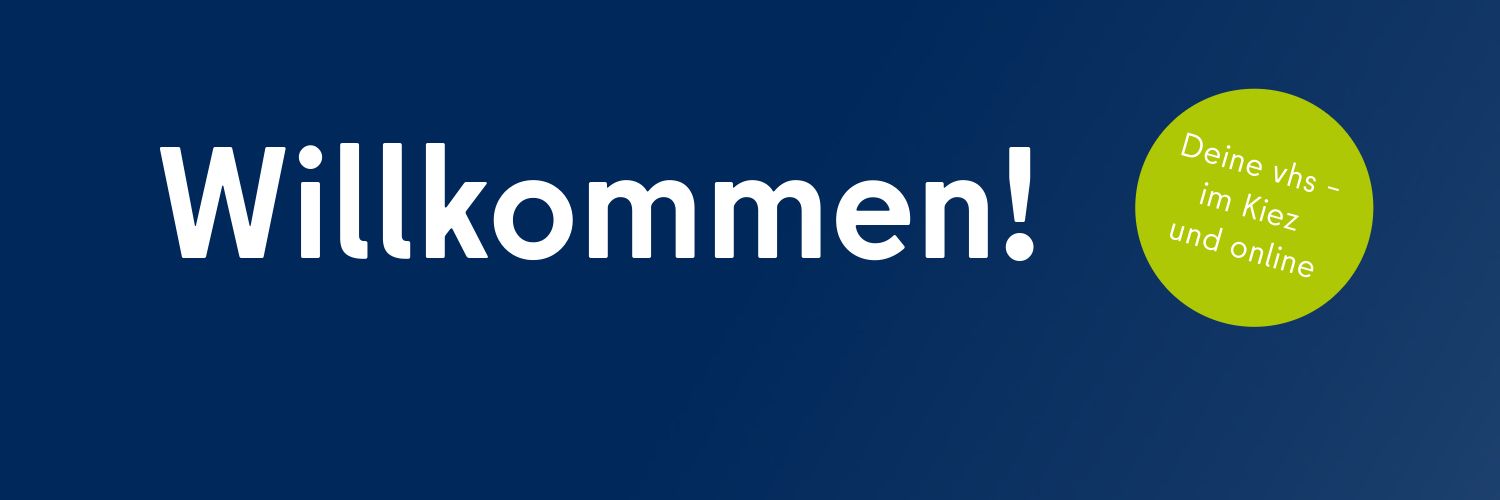 Willkommensbanner