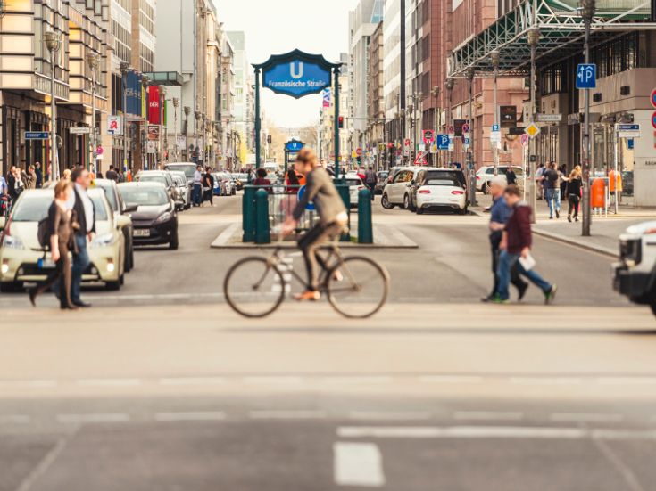 Blick in die Friedrichstraße