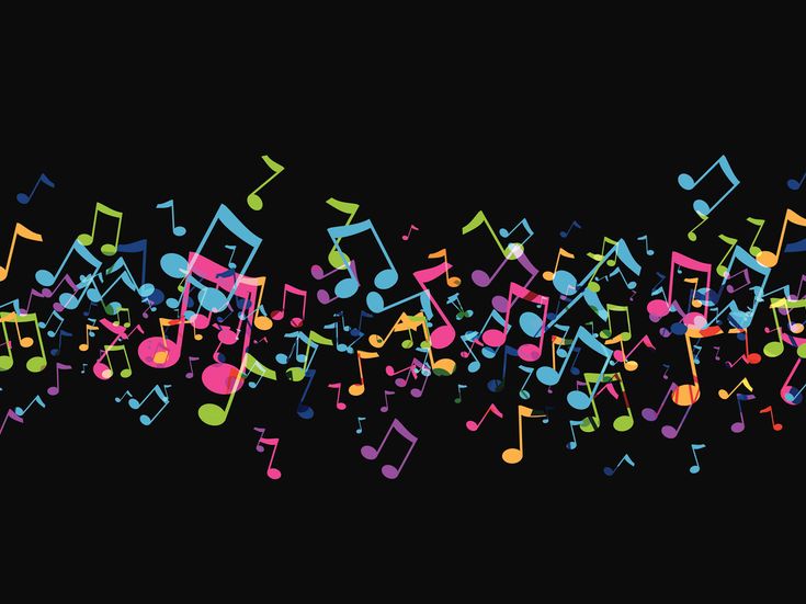 Musik Noten bunt