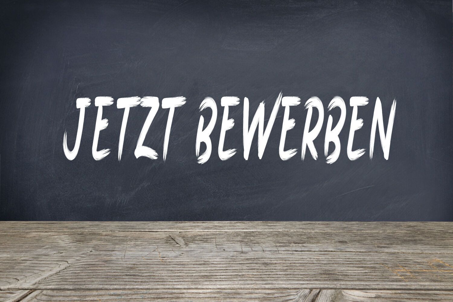 Schriftzug "Jetzt Bewerben"