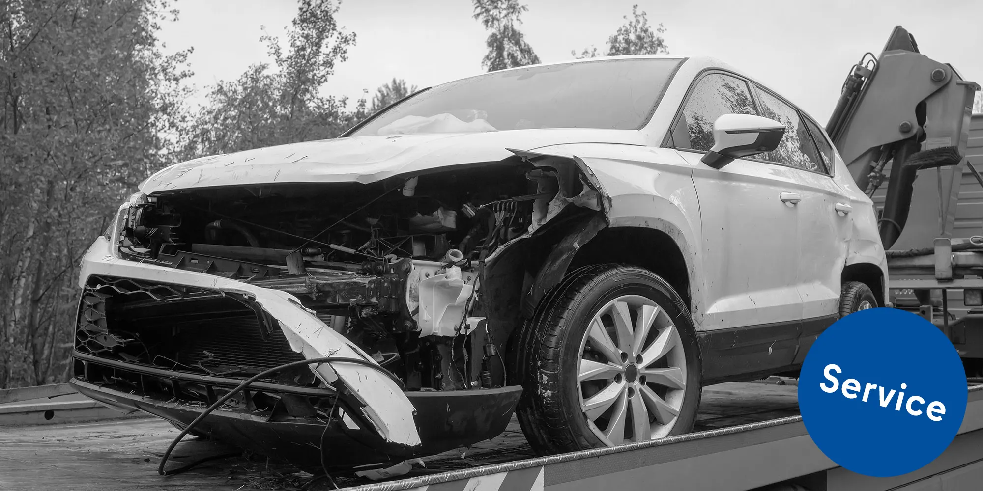 Frontschaden an einem Auto