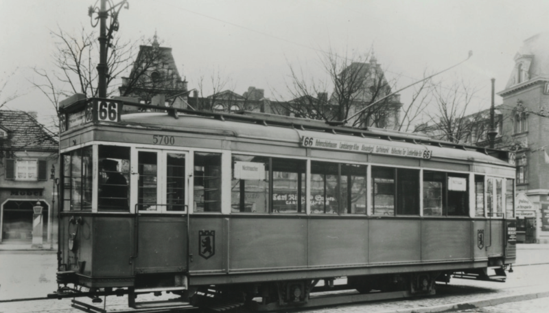 Ein Straßenbahnmodell aus dem Baujahr 1925 (Bild: BVG/Archiv)