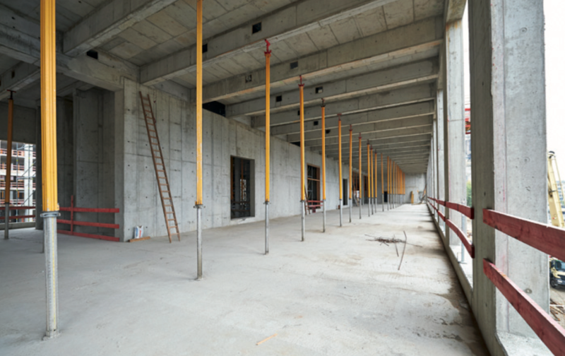 Ein Blick auf einen Bereich im 1. Obergeschoss, der nach Fertigstellung vom Land Berlin mit Leben gefüllt wird (Bild: Stiftung Berliner Schloss – Humboldtforum, Stephan Falk)