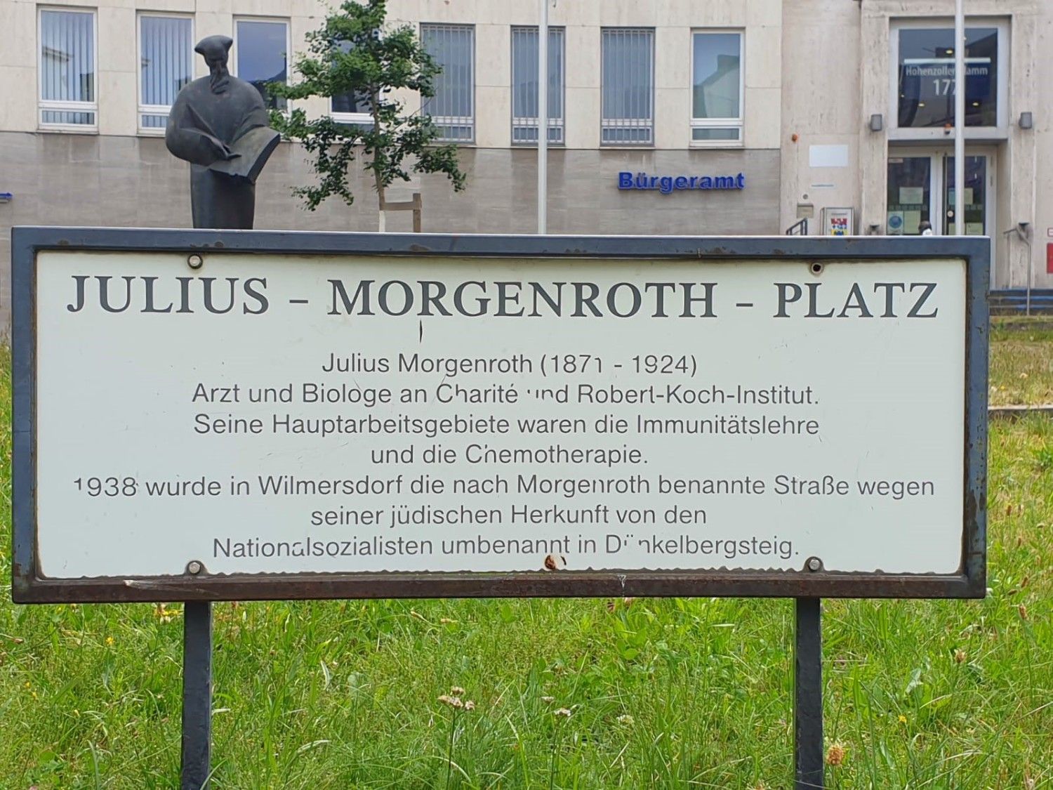 Gedenktafel für Julius Morgenroth (Bild: Hupka)