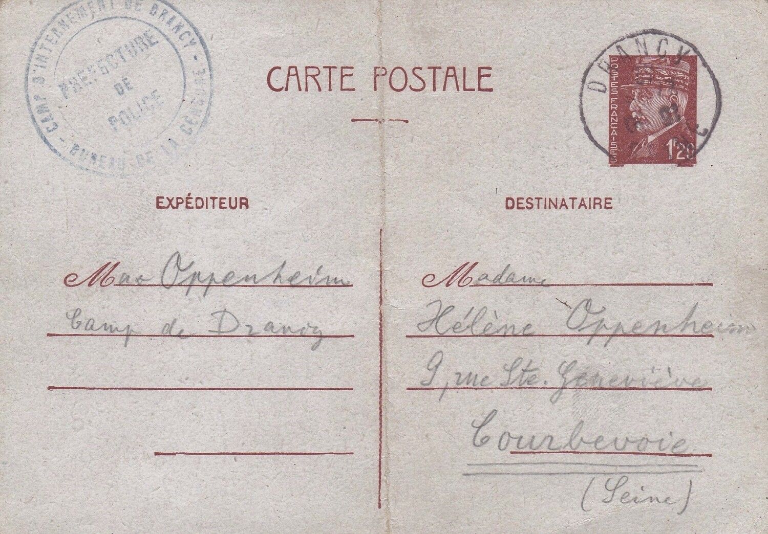 Brief Max Oppenheim