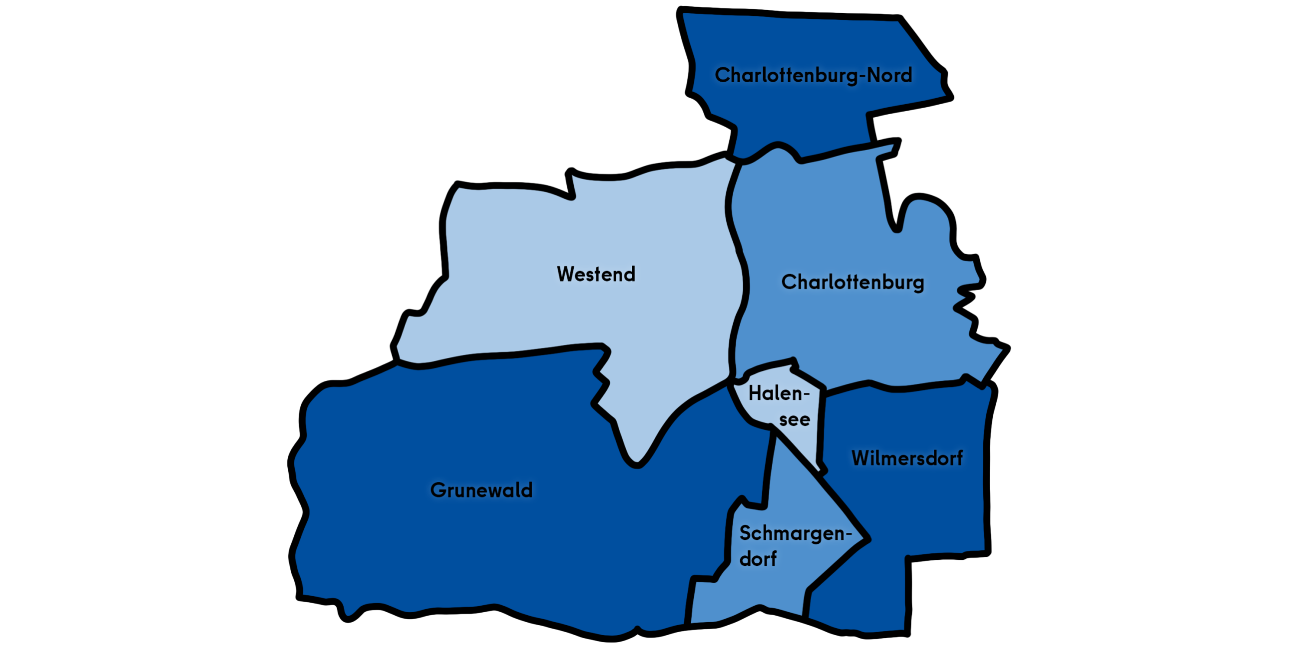 Ortsteile des Bezirks Charlottenburg-Wilmersdorf