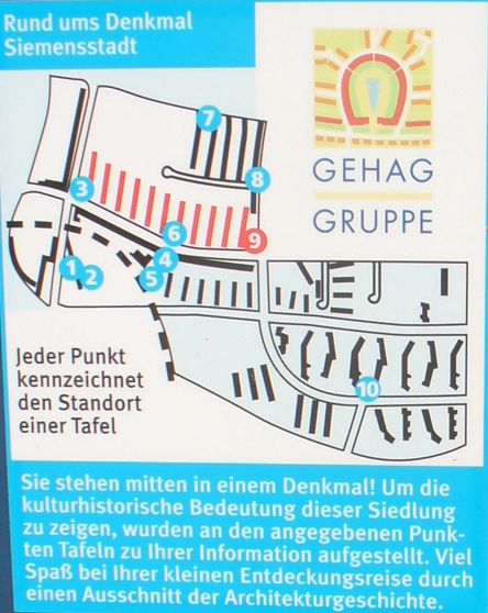 Infotafeln in Siemensstadt, Übersicht