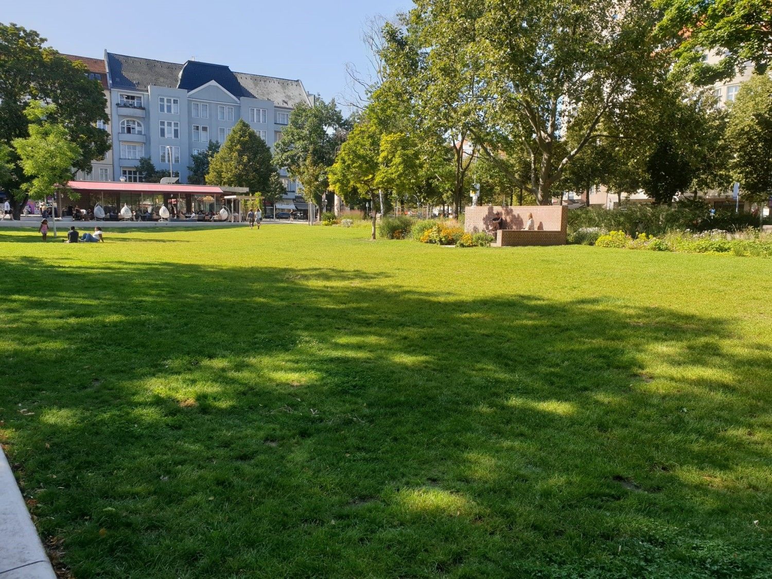 Blick über den Olivaer Platz.