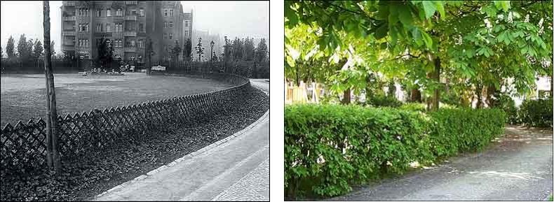 Fotovergleich historisch und heute - Rundweg auf dem Goslarer Platz