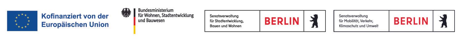 Hermann-Hesse-Gymnasium, Logos der Fördergeber bei der Sanierung Sporthallen, Schulhöfe, Schulgebäude