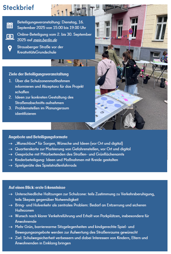 Steckbrief Strausberger Straße