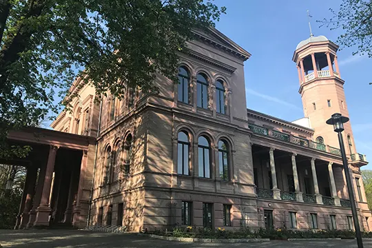 Ansicht auf das Schloss Biesdorf