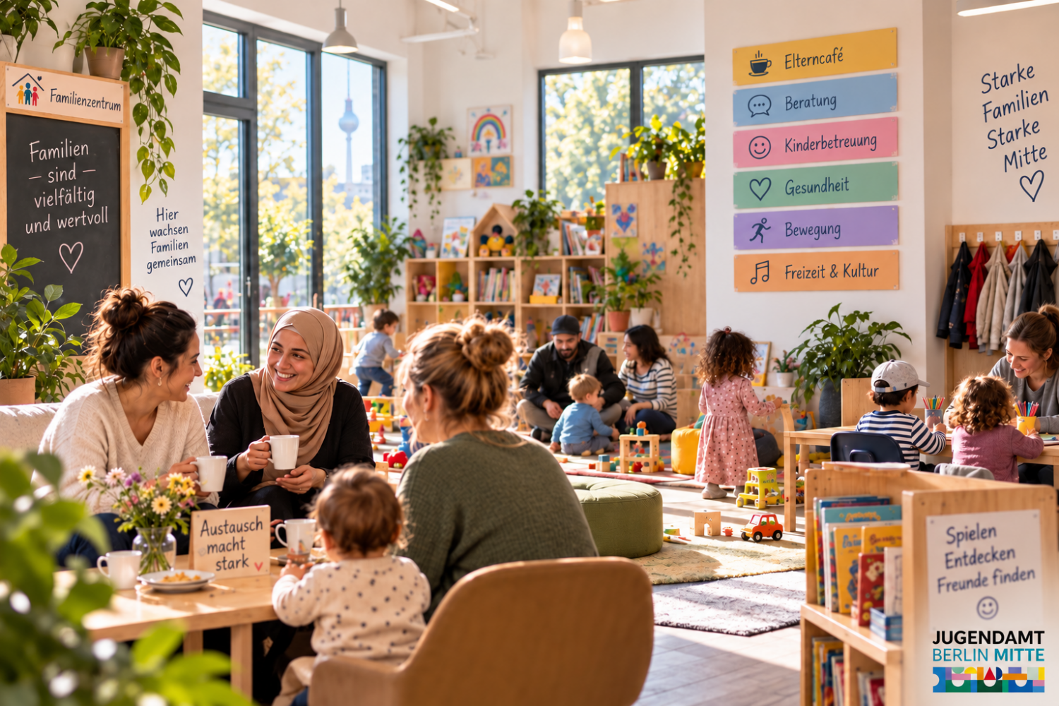 Die Familienzentren in Mitte