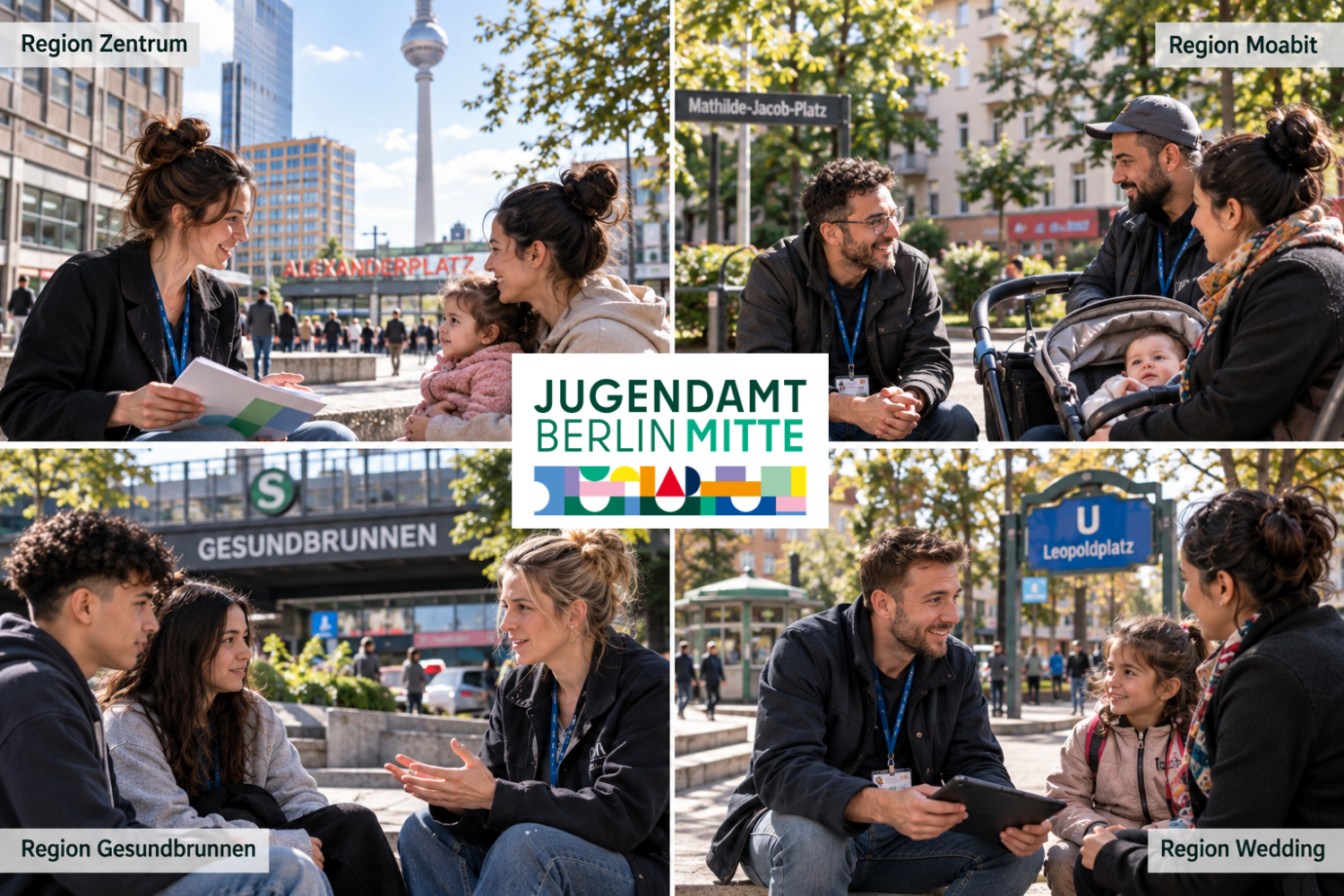 Die Regionen des Jugendamtes in Berlin Mitte