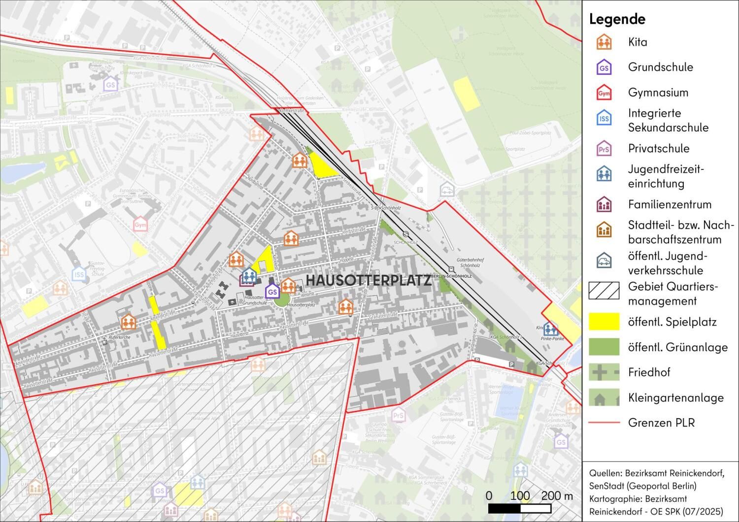 Karte des PLR Hausotterplatz