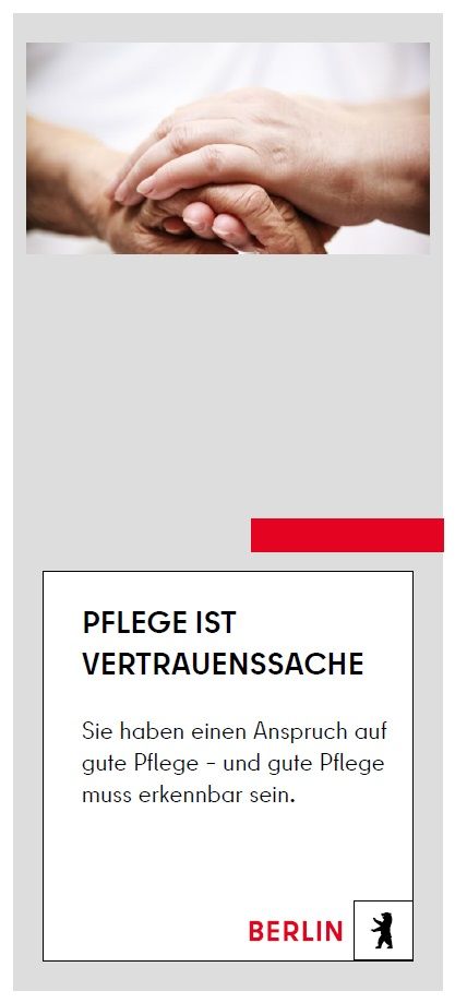 Pflege ist Vertrauenssache