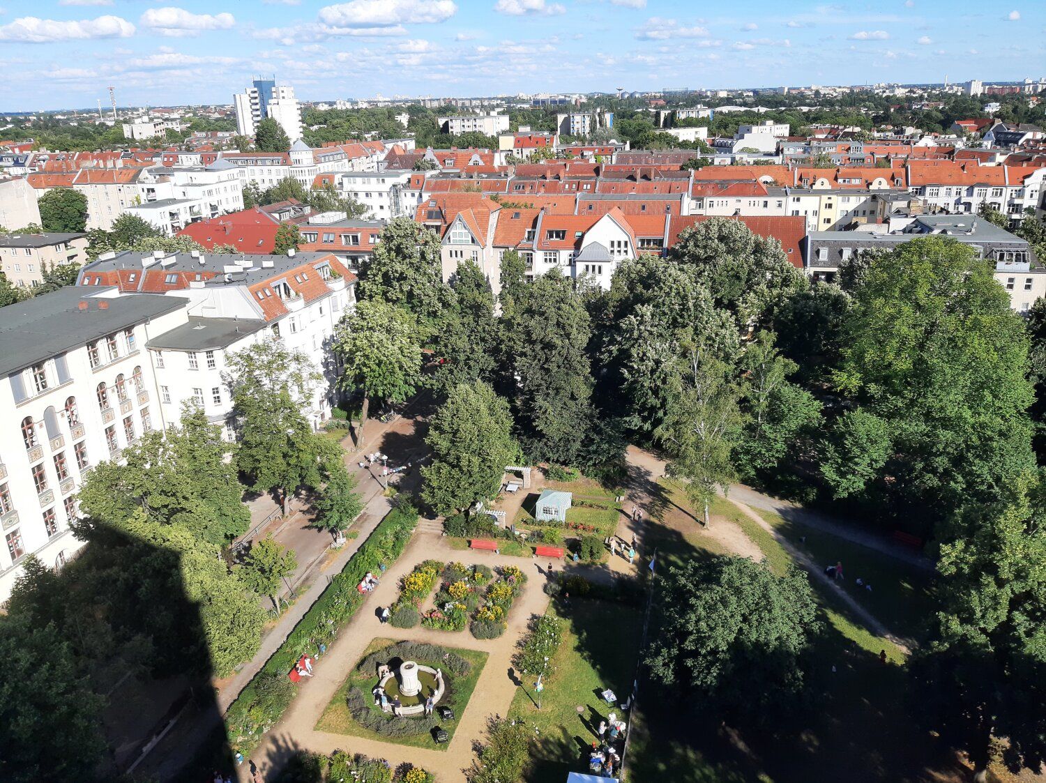 Aus der Vogelperspektive: Blick vom Turm der Markuskirche auf den Markusplatz