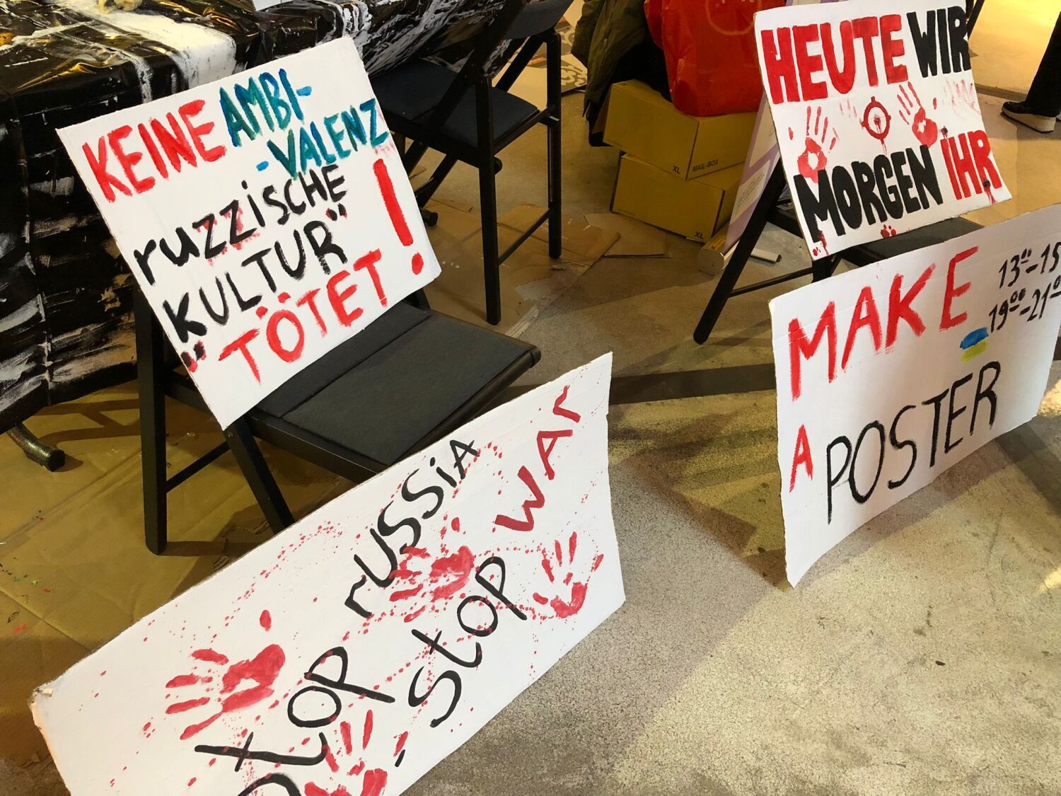 "Café Kyjiw" am 23. Februar 2026 in Berlin-Prenzlauer Berg