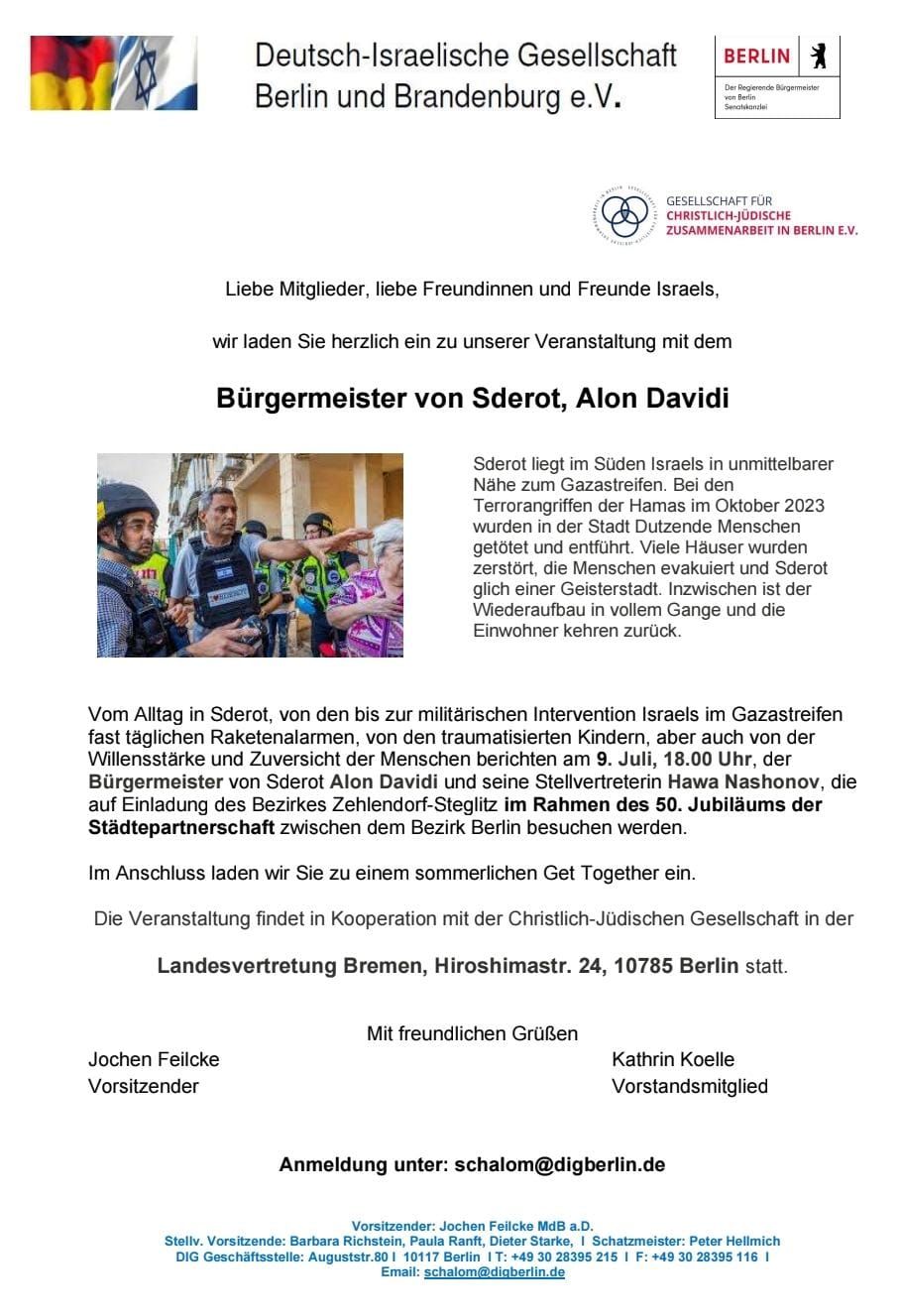 Gemeinsame Einladung von DIG und GCJZ