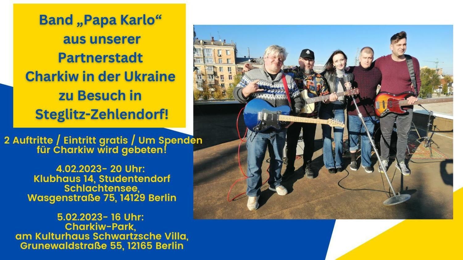 Konzertplakat Papa Karlo