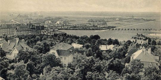 Historische Postkarte - Villen am Fichtenberg