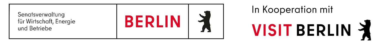 Logos: Senatsverwaltung für Wirtschaft, Energie und Betriebe, VisitBerlin
