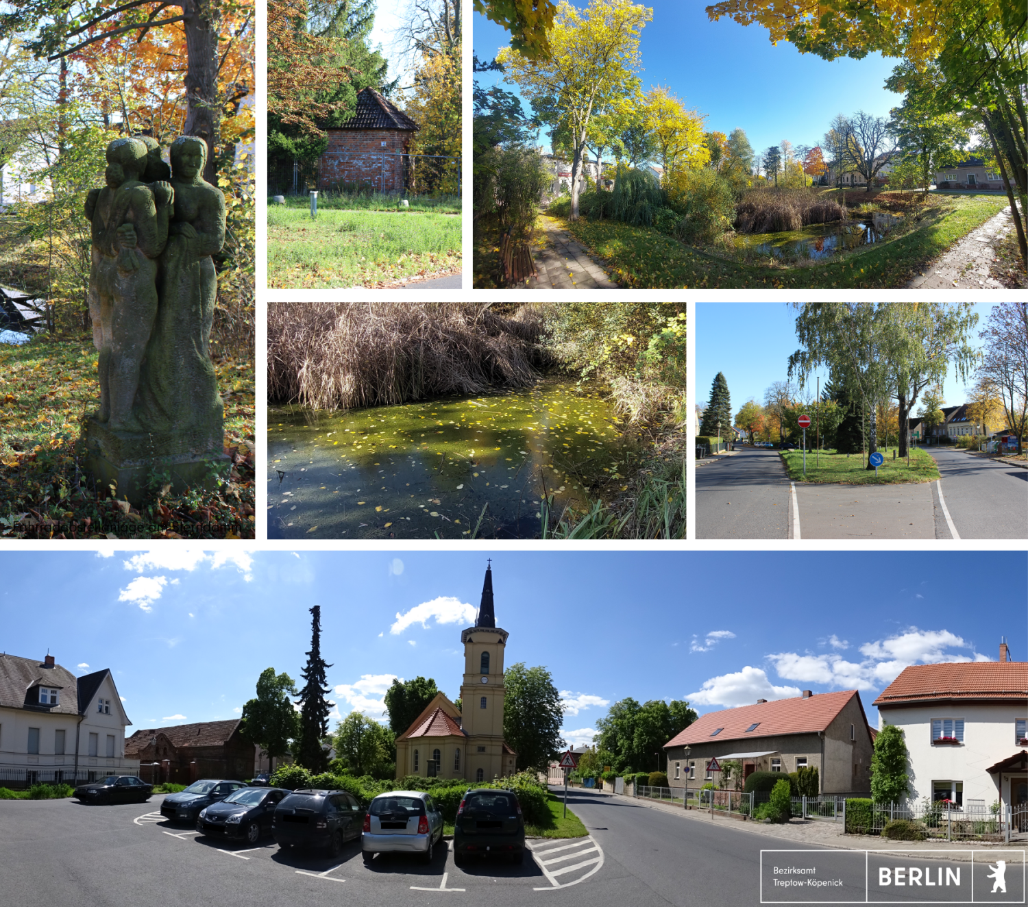 Bildercollage vom Dorfanger Bohnsdorf