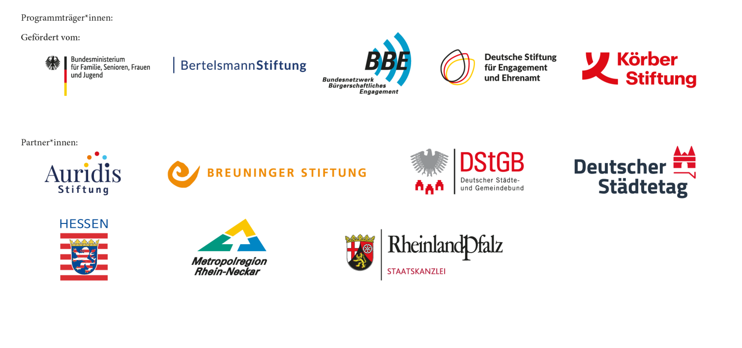 Programmträger/-innen - Engagierte Stadt