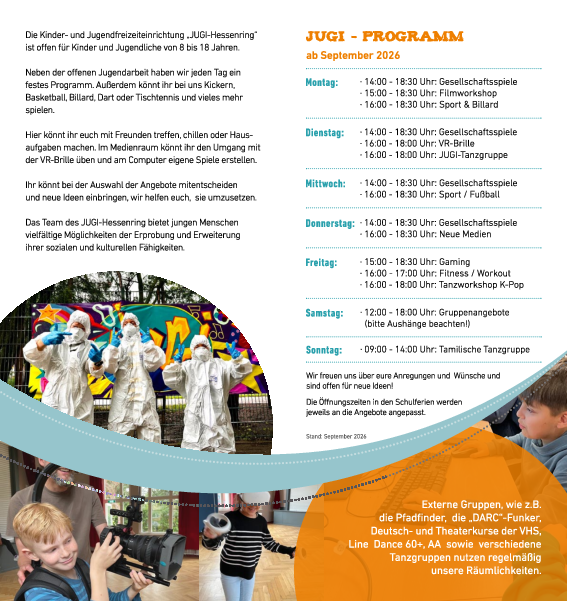 Jugi Programm ab September 2026