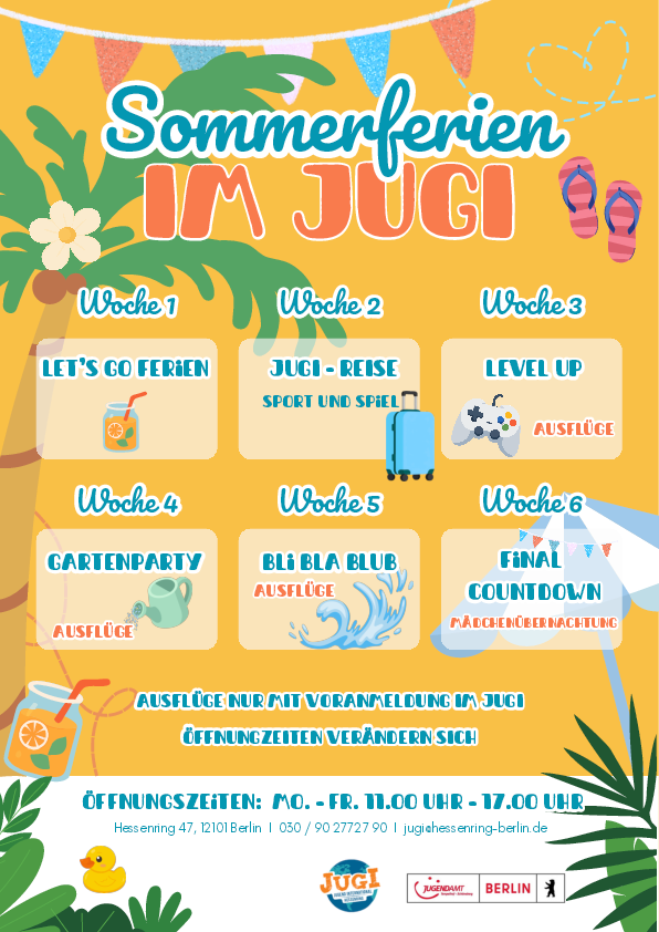 Sommerferien Programm