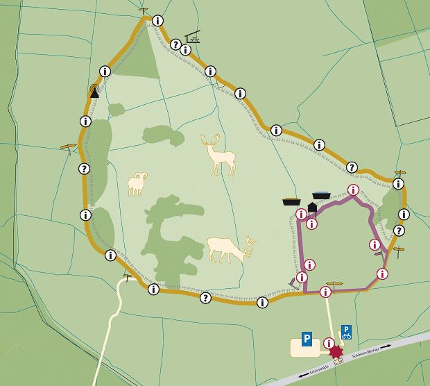 Schönower Heide Rundwanderwege