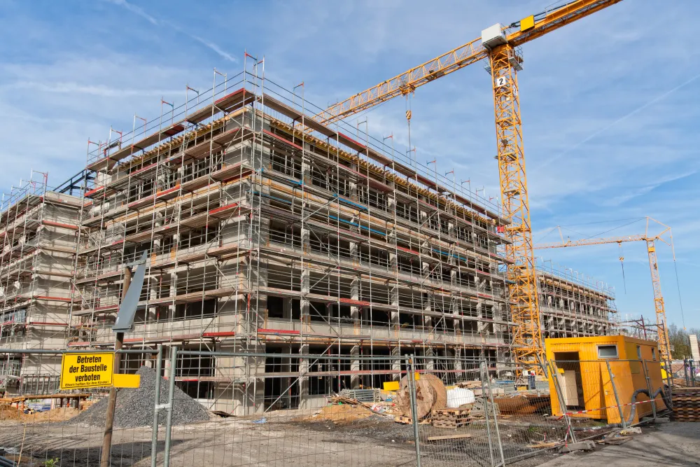 Baustelle eines Hauses