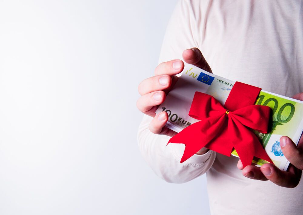 Geldscheine als Geschenk
