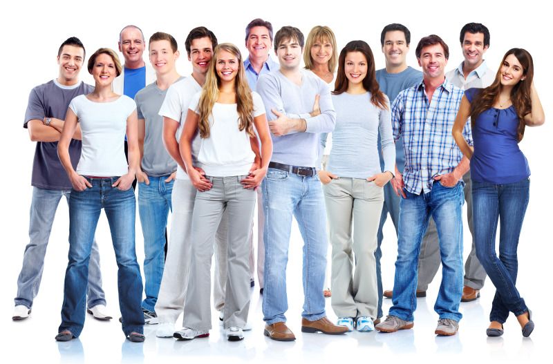 Group of men and women.